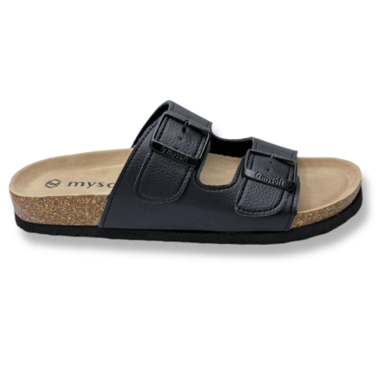 SANDALIAS PLANAS MUJER DESTALONADA PIEL VEGANA MY SOFT