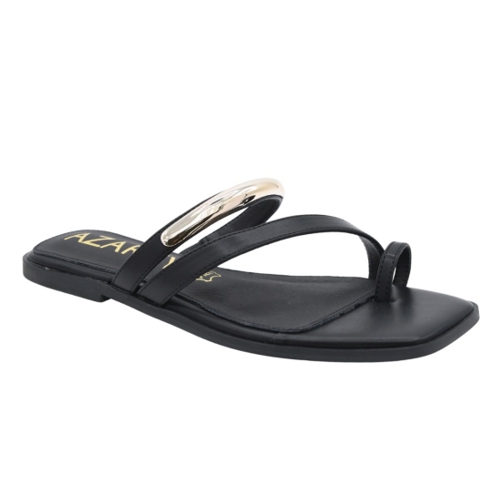 SANDALIAS PLANAS MUJER ADORNO METALICO PLANTA PIEL AZAREY