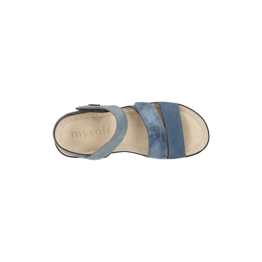 SANDALIAS PLANAS MUJER MY SOFT VELCROS