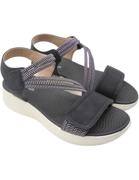 SANDALIAS PLANAS MUJER MY SOFT CON VELCROS