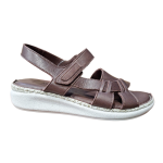 SANDALIAS PIEL CUÑA MUJER...