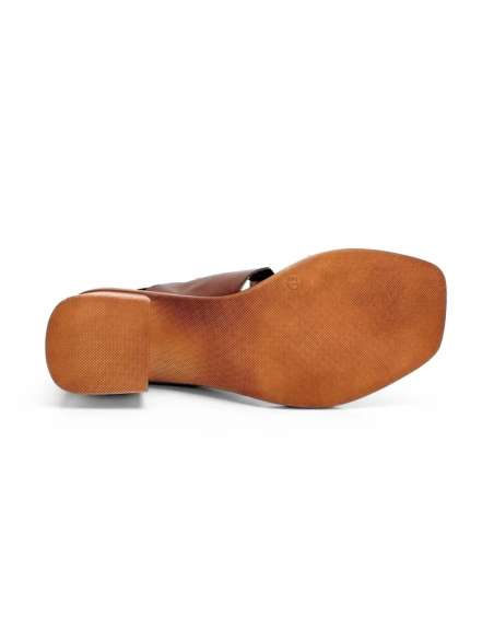 SANDALIAS DE TACON MEDIO MUJER PIEL PLANTILLA DE GEL JORDANA