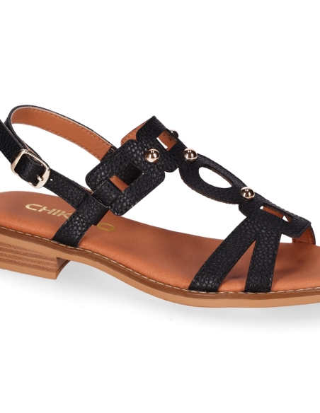 SANDALIAS DE TACON BAJO MUJER PIEL CHIKA 10 MILENA 02