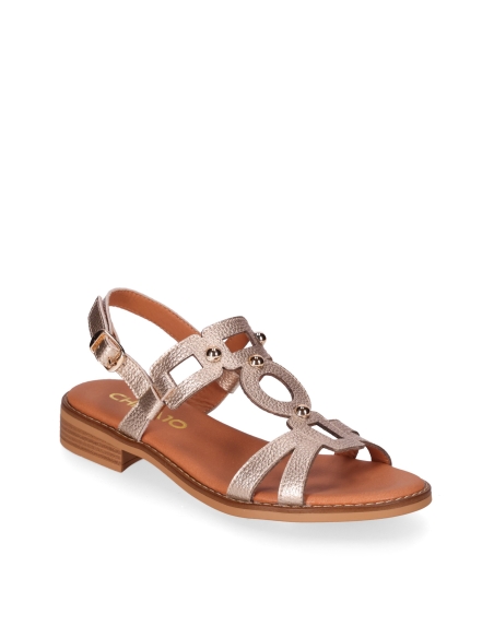 SANDALIAS DE TACON BAJO MUJER PIEL CHIKA 10 MILENA 02