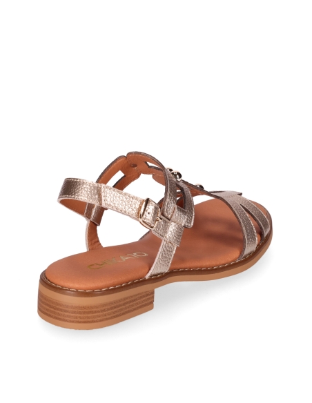 SANDALIAS DE TACON BAJO MUJER PIEL CHIKA 10 MILENA 02