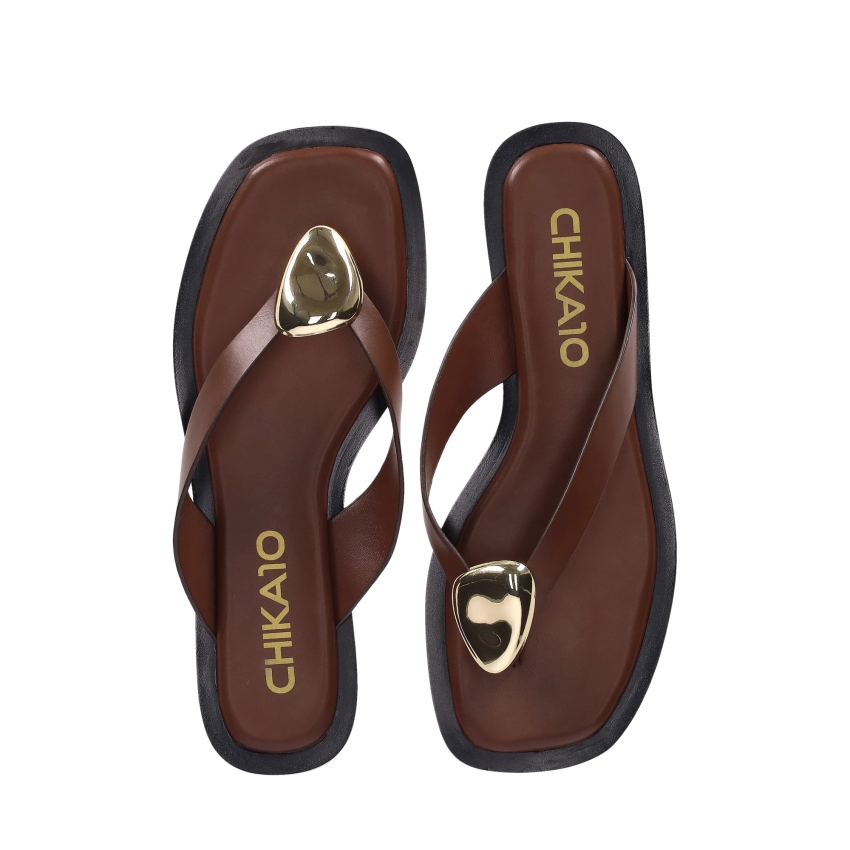SANDALIAS PLANAS MUJER PIEL VEGANA CHIKA 10...