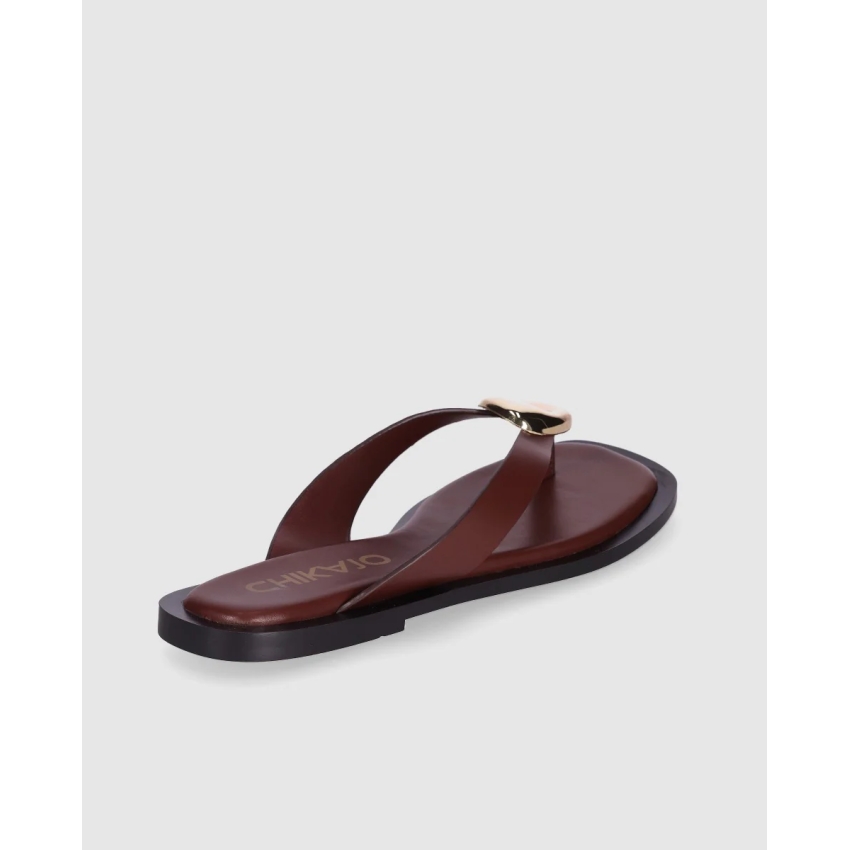 SANDALIAS PLANAS MUJER PIEL VEGANA CHIKA 10...
