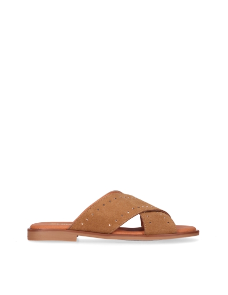 SANDALIAS PLANAS MUJER PIEL SERRAJE CHIKA 10 MUSAKA 25