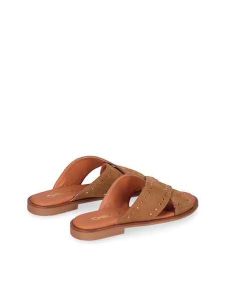 SANDALIAS PLANAS MUJER PIEL SERRAJE CHIKA 10 MUSAKA 25