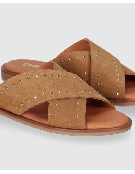 SANDALIAS PLANAS MUJER PIEL SERRAJE CHIKA 10 MUSAKA 25