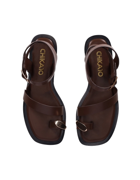 SANDALIAS PLANAS MUJER PIEL CHIKA 10 ENYA 01