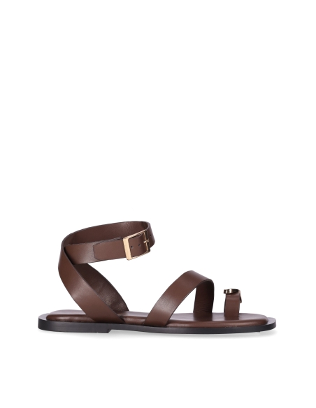 SANDALIAS PLANAS MUJER PIEL CHIKA 10 ENYA 01