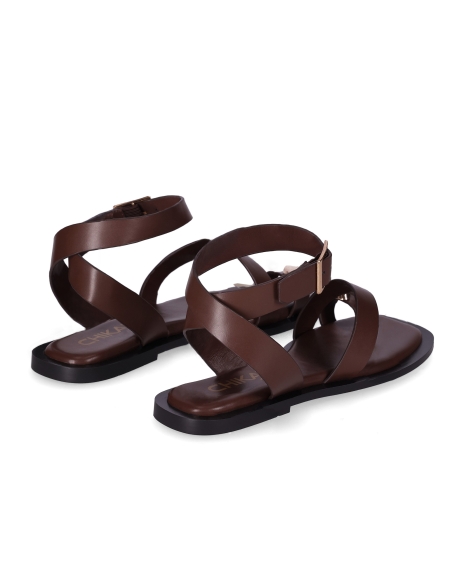 SANDALIAS PLANAS MUJER PIEL CHIKA 10 ENYA 01